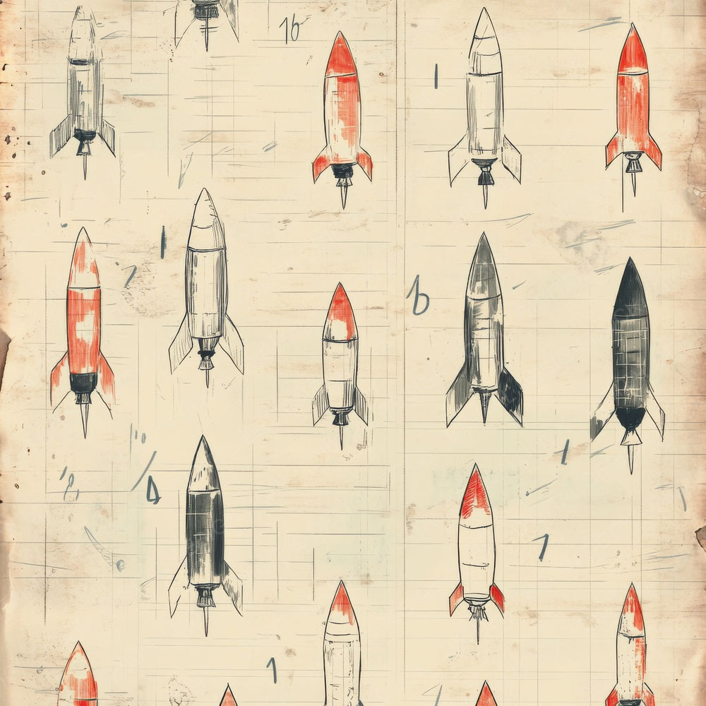 Sketch Rocket Notepad Digital Paper Pack (DDD003656)
