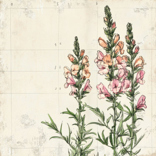 Sketch Snapdragon Notepad Digital Paper Pack (DDD003665)