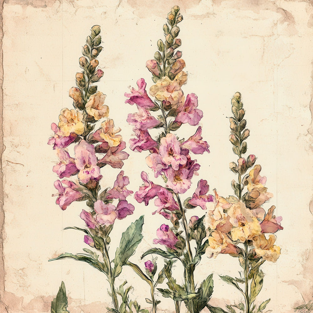 Sketch Snapdragon Notepad Digital Paper Pack (DDD003665)