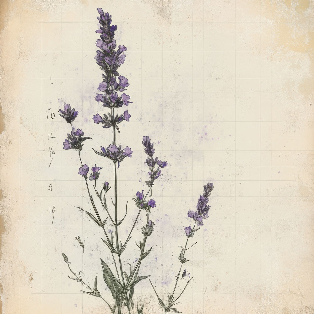 Sketch Verbena Notepad Digital Paper Pack (DDD003694)