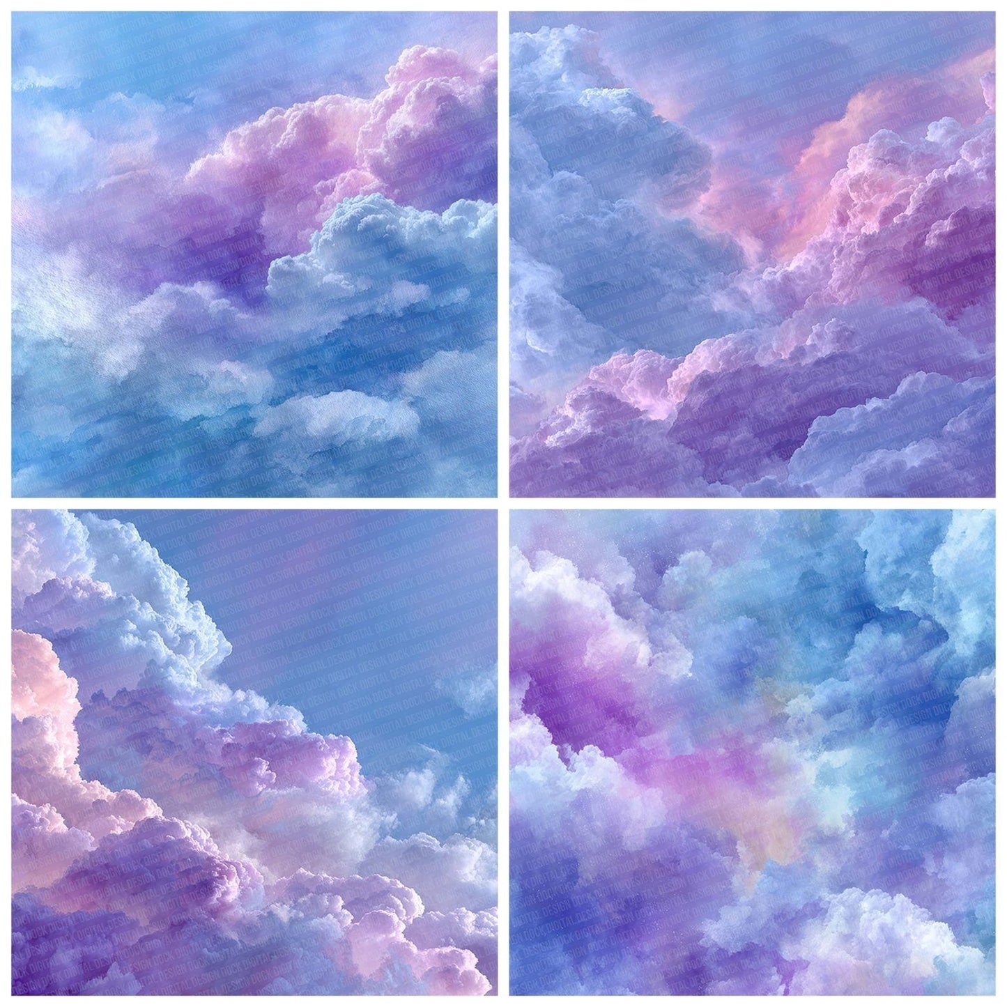 Sky Lilac Bleed Digital Paper Pack (DDD003716)