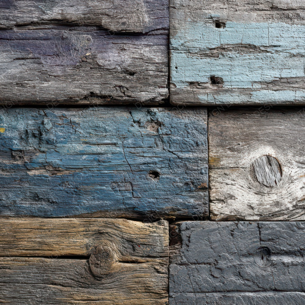 Slate Weathered Wood Panels Digital Paper Pack (DDD007882)