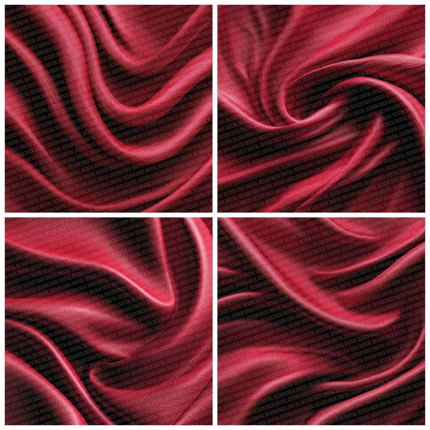Smooth Red Fabric Texture Digital Paper Pack (DDD003736)