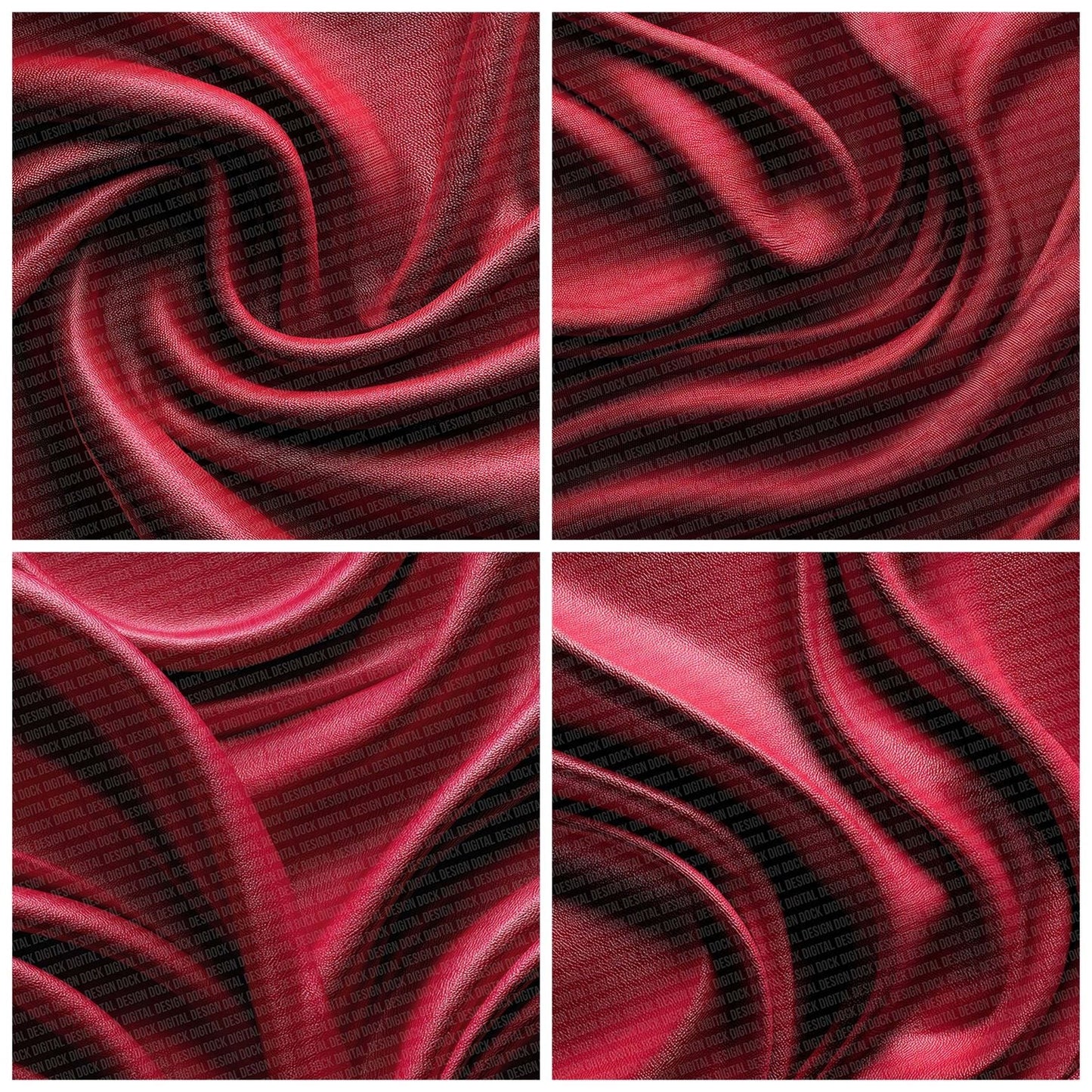 Smooth Red Fabric Texture Digital Paper Pack (DDD003736)
