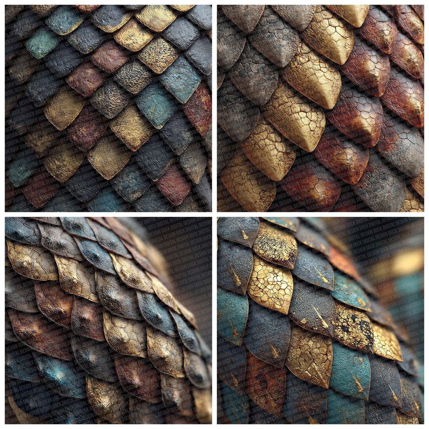 Snake Skin Detail Digital Paper Pack (DDD003738)