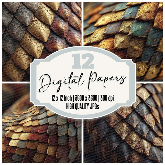 Snake Skin Detail Digital Paper Pack (DDD003738)