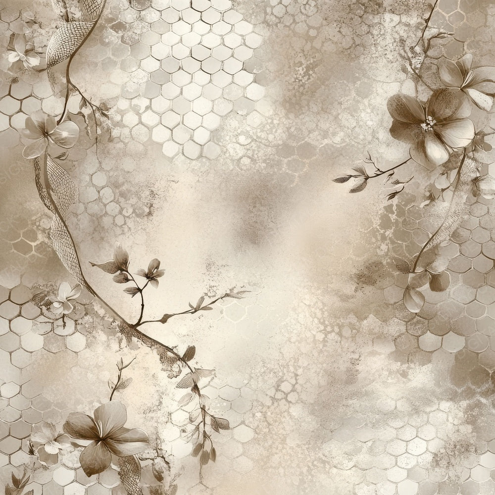Snake Wildflower Fade Digital Paper Pack (DDD003739)