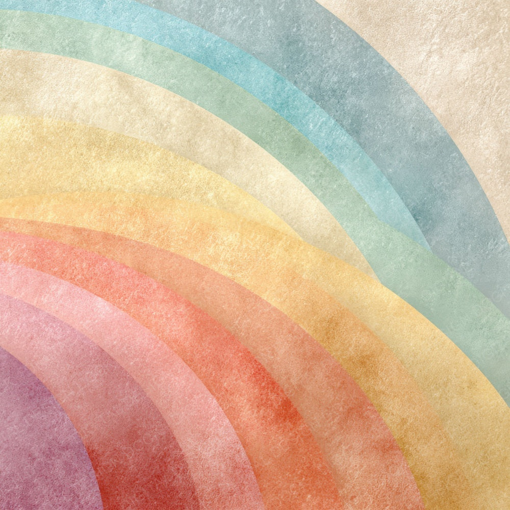 Soft Arc Watercolour Rainbow Digital Paper Pack (DDD003743)