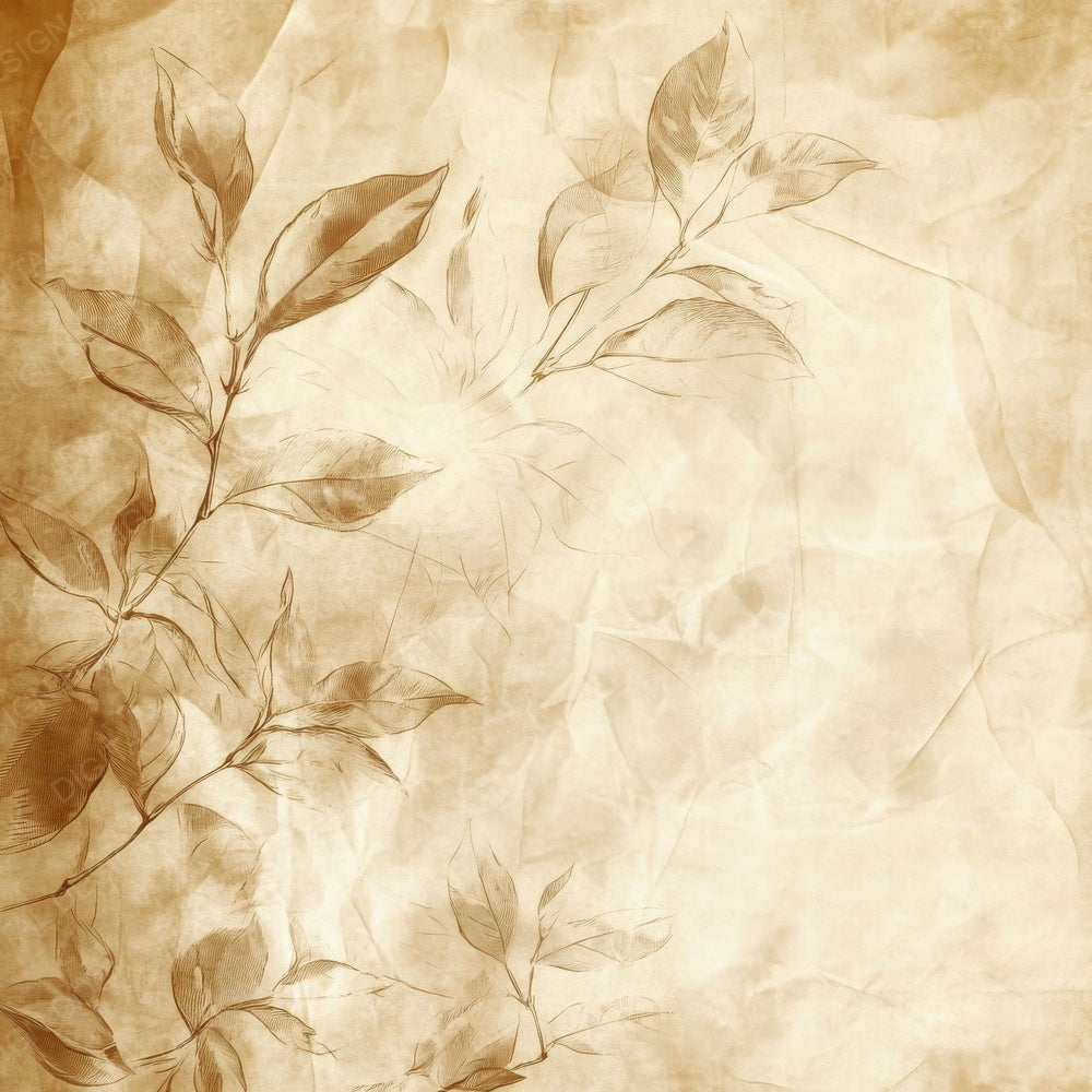 Soft Cream Floral Background Digital Paper Pack (DDD003747)
