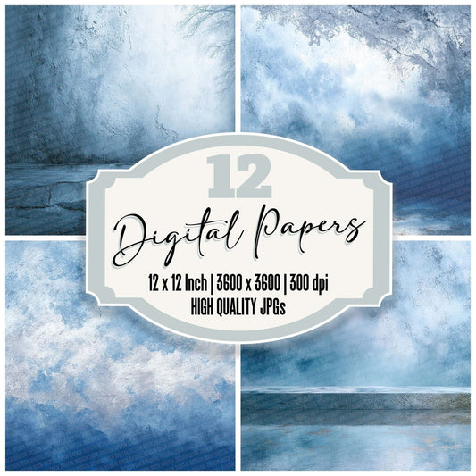 Soft Drizzle Fade Digital Paper Pack (DDD003749)