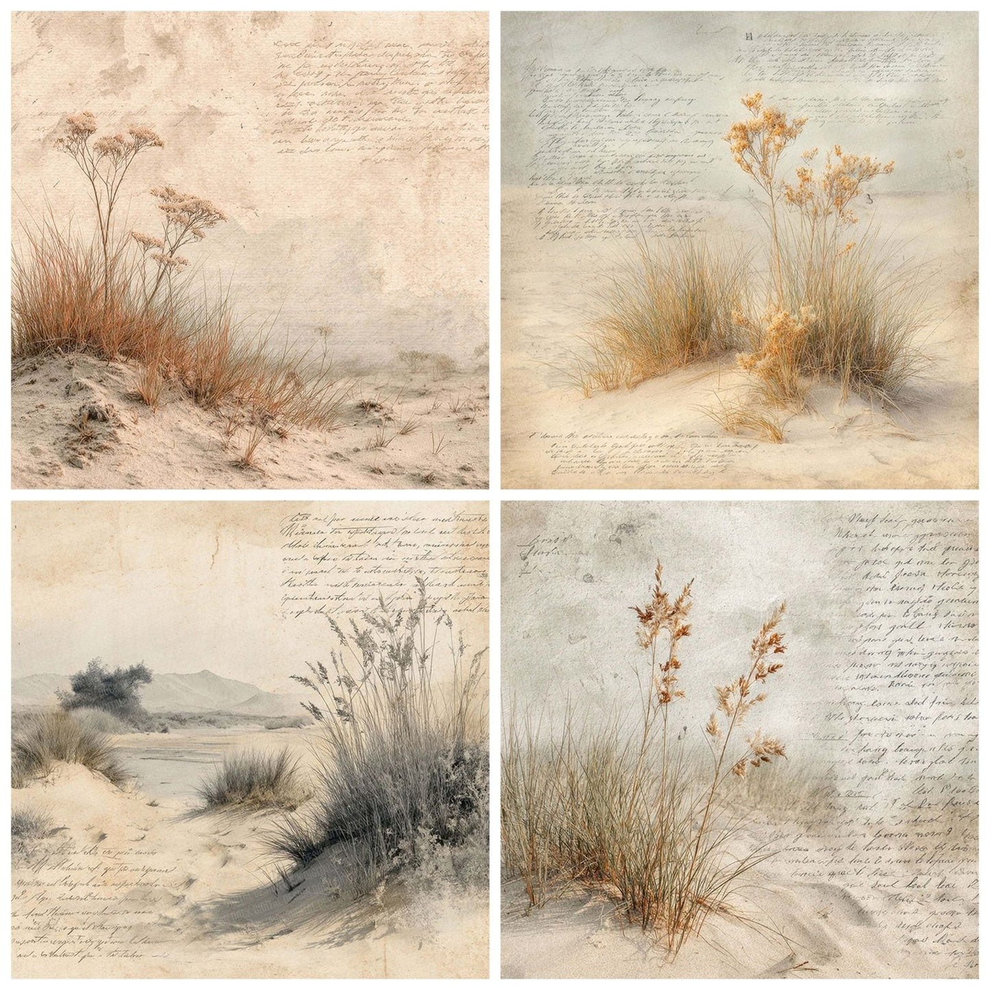Soft Dune Field Notes Digital Paper Pack (DDD003750)