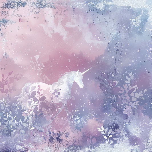 Soft Pastel Unicorn Digital Paper Pack (DDD003758)