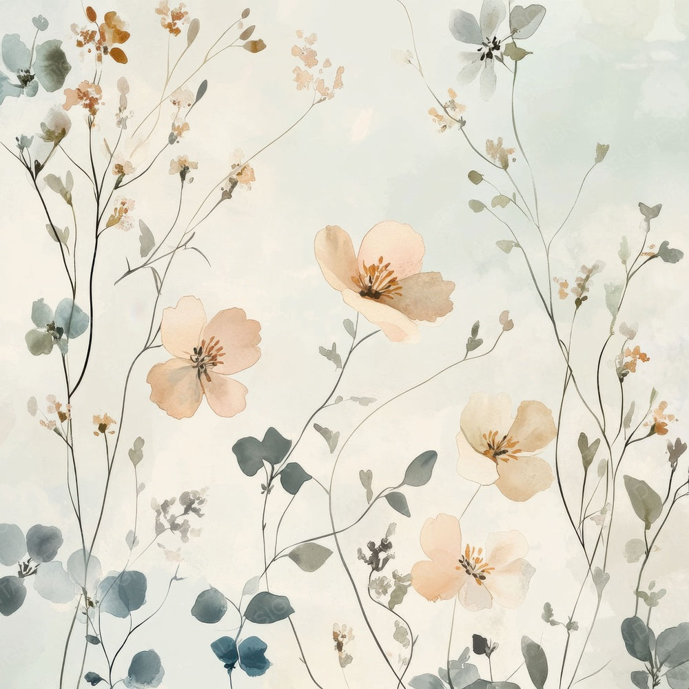Soft Pastel Wildflower Digital Paper Pack (DDD003759)
