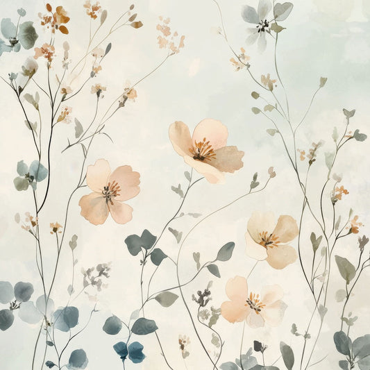 Soft Pastel Wildflower Digital Paper Pack (DDD003759)
