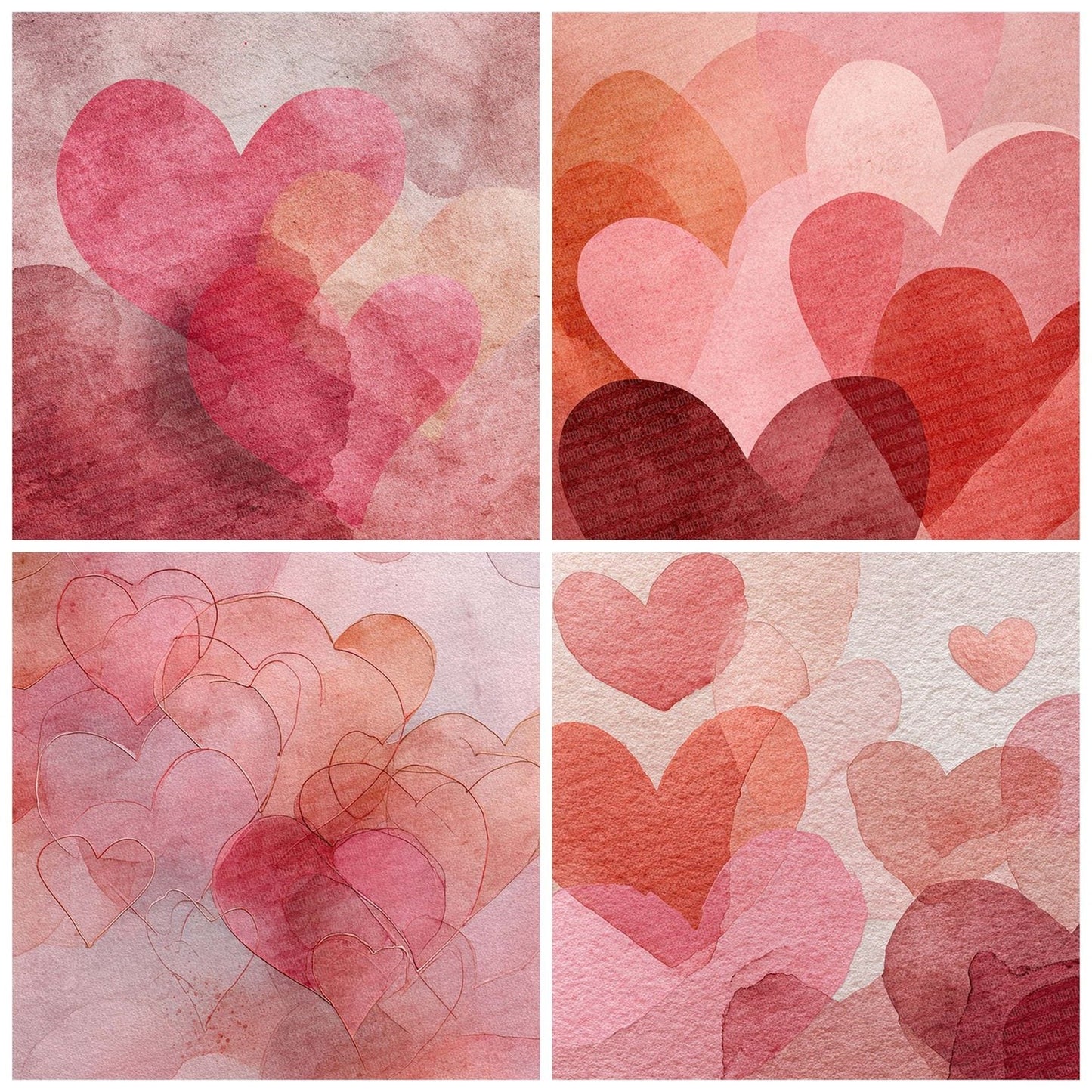 Soft Valentine Space Digital Paper Pack (DDD003762)