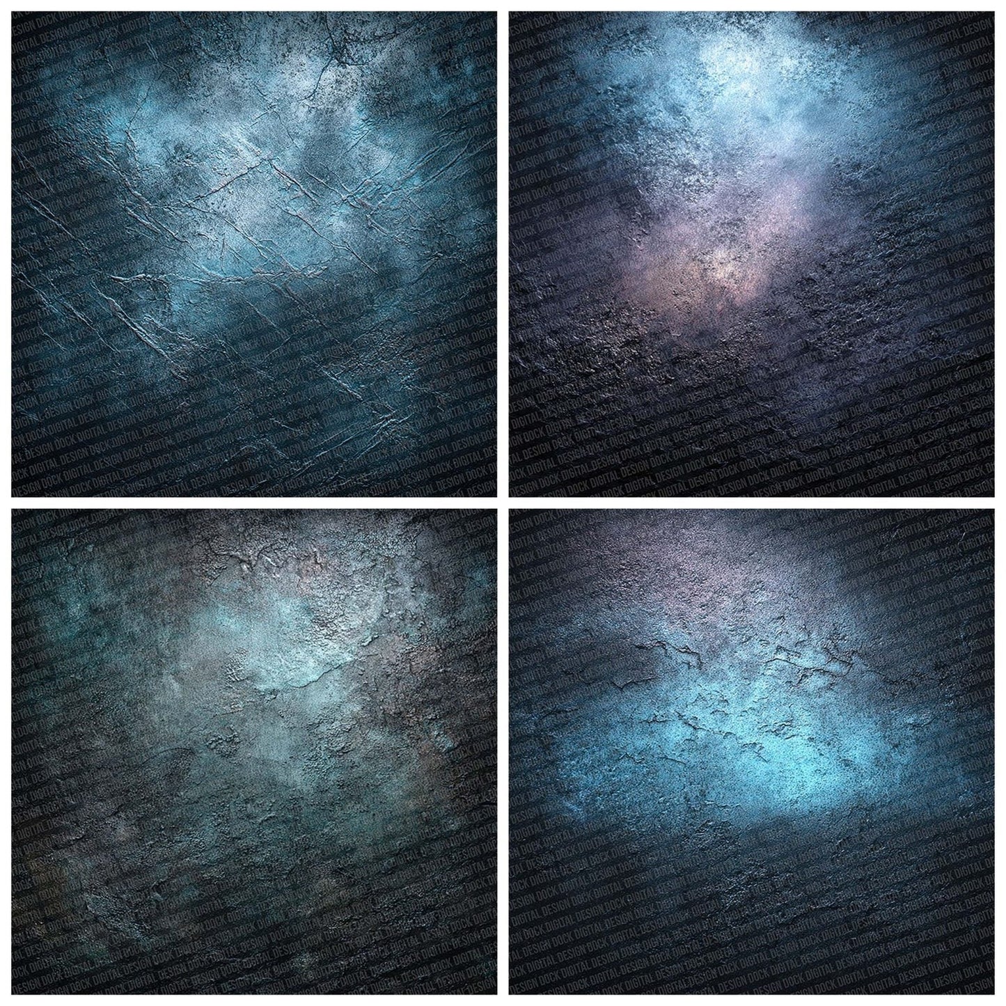 Soot Midnight Abstract Digital Paper Pack (DDD003768)
