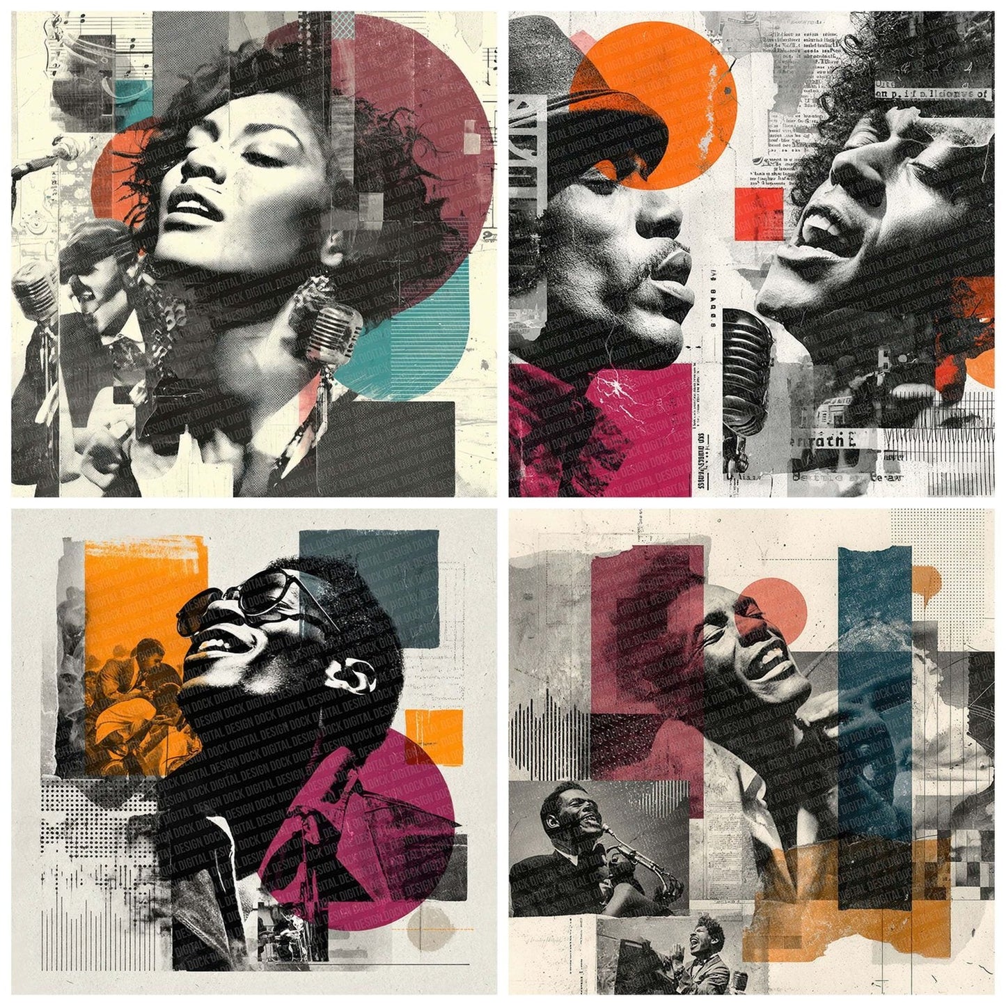 Soul Rhythm Moodboard Digital Paper Pack (DDD003769)