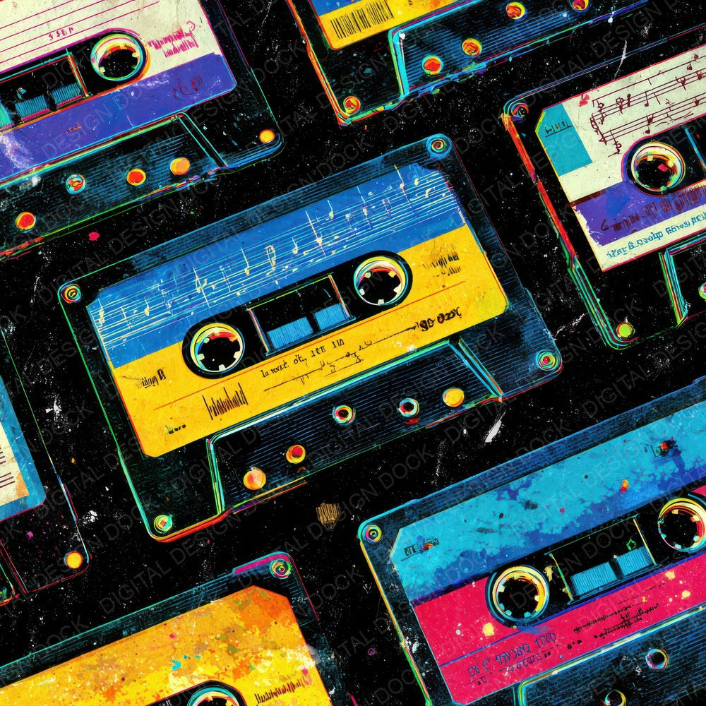 Soundwave Script Frame Digital Paper Pack (DDD003772)