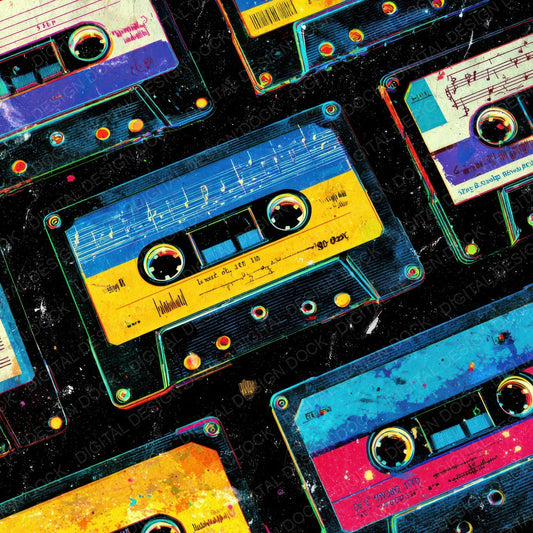 Soundwave Script Frame Digital Paper Pack (DDD003772)