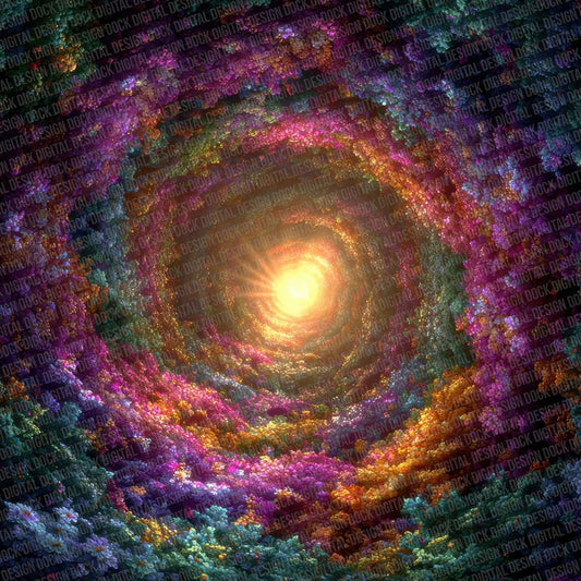 Spiral Bloom Rainbow Floral Fusion Digital Paper Pack (DDD007730)