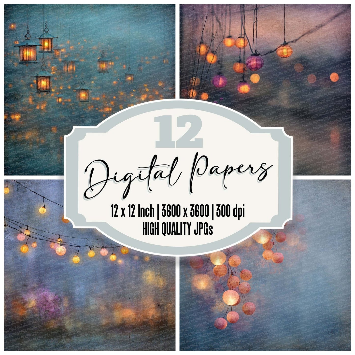 Spirit Lantern Spill Digital Paper Pack (DDD003787)