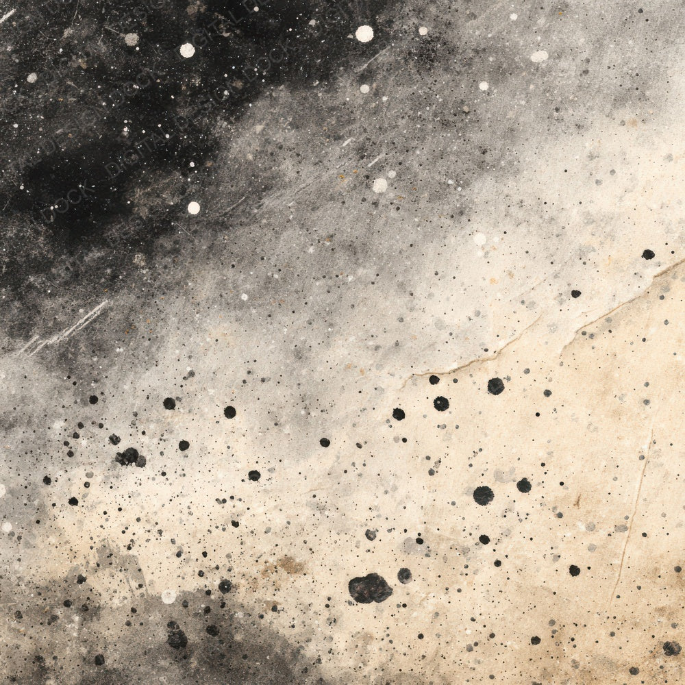 Splatter Black Silver Digital Paper Pack (DDD003790)