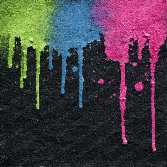 Splatter Neon Trio Digital Paper Pack (DDD003803)