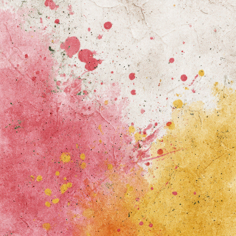 Splatter Pink Mustard Digital Paper Pack (DDD003808)