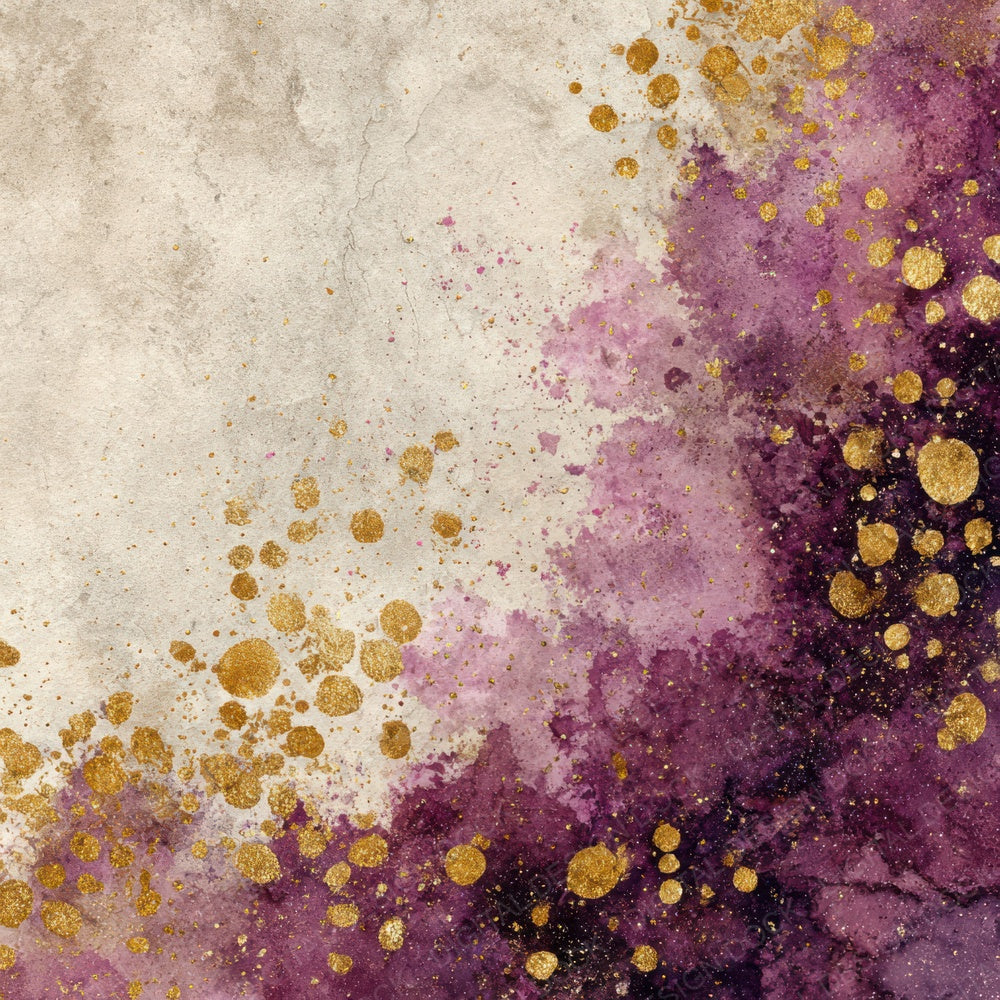 Splatter Plum Gold Digital Paper Pack (DDD003809)