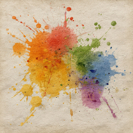 Splatter Rainbow Digital Paper Pack (DDD003810)