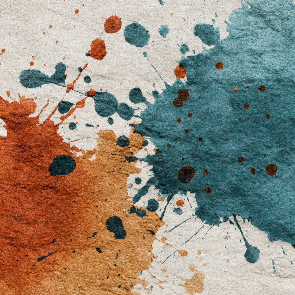 Splatter Turquoise Sienna Digital Paper Pack (DDD003814)