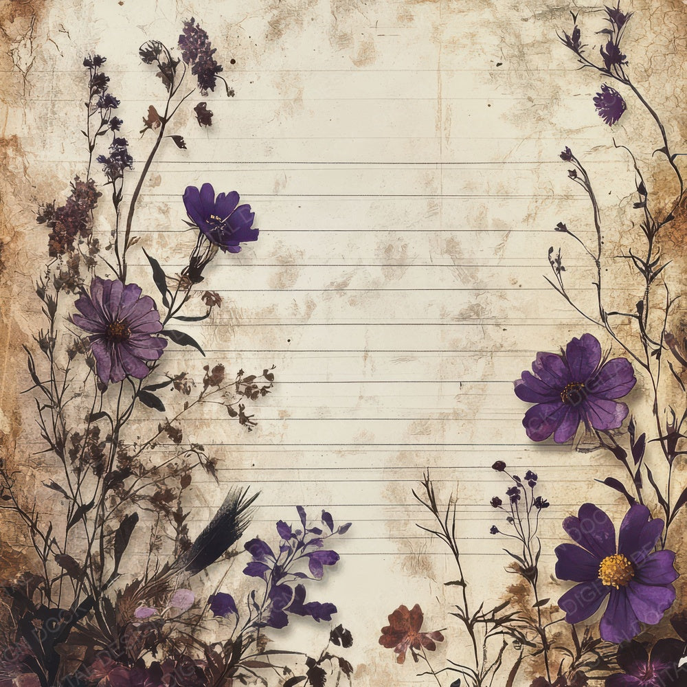 Spooky Floral Journal Digital Paper Pack (DDD003815)