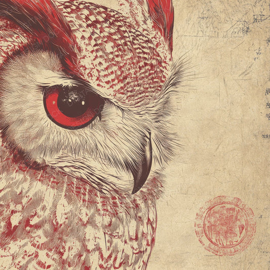 Stamped Owl Corner Digital Paper Pack (DDD003837)