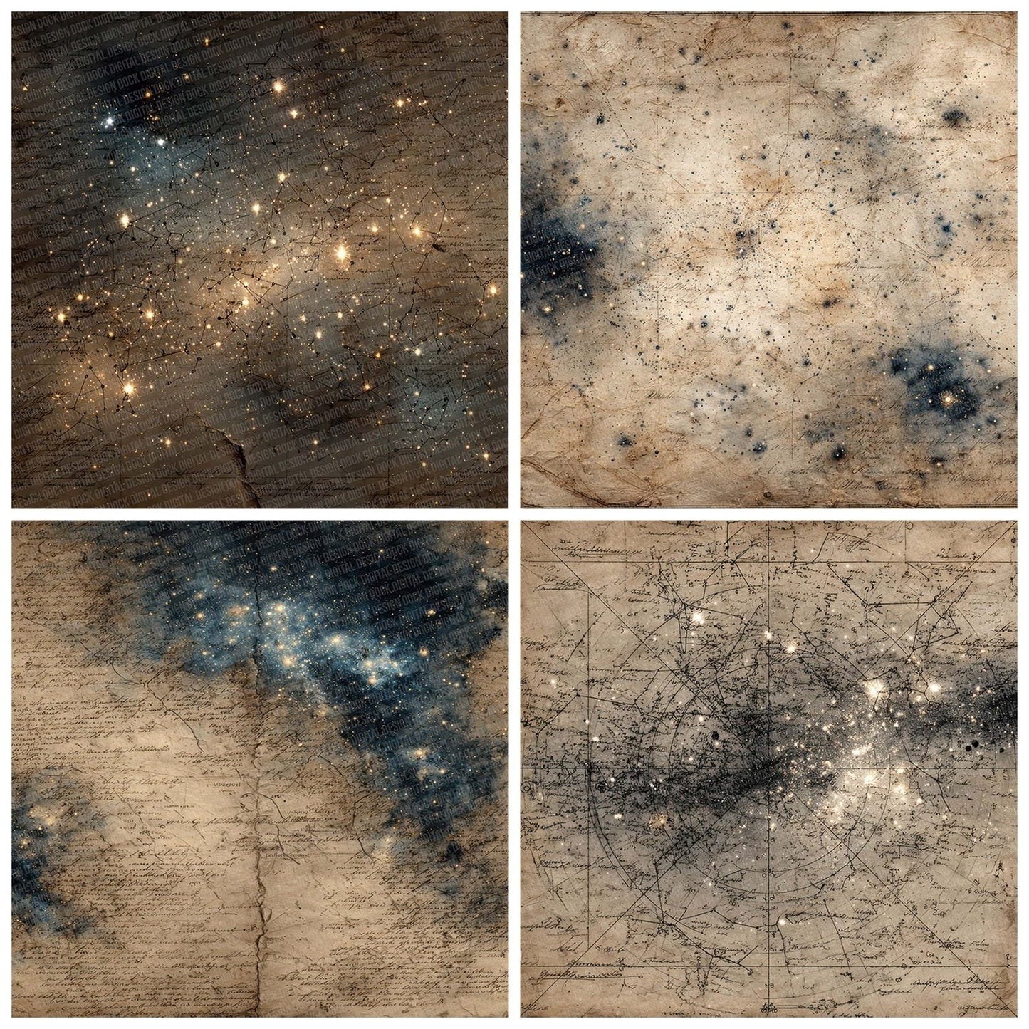 Star Chart Dust Digital Paper Pack (DDD003838)