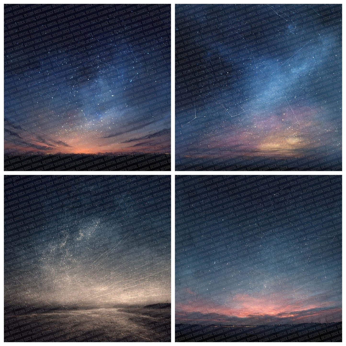Star Map Glow Digital Paper Pack (DDD003841)