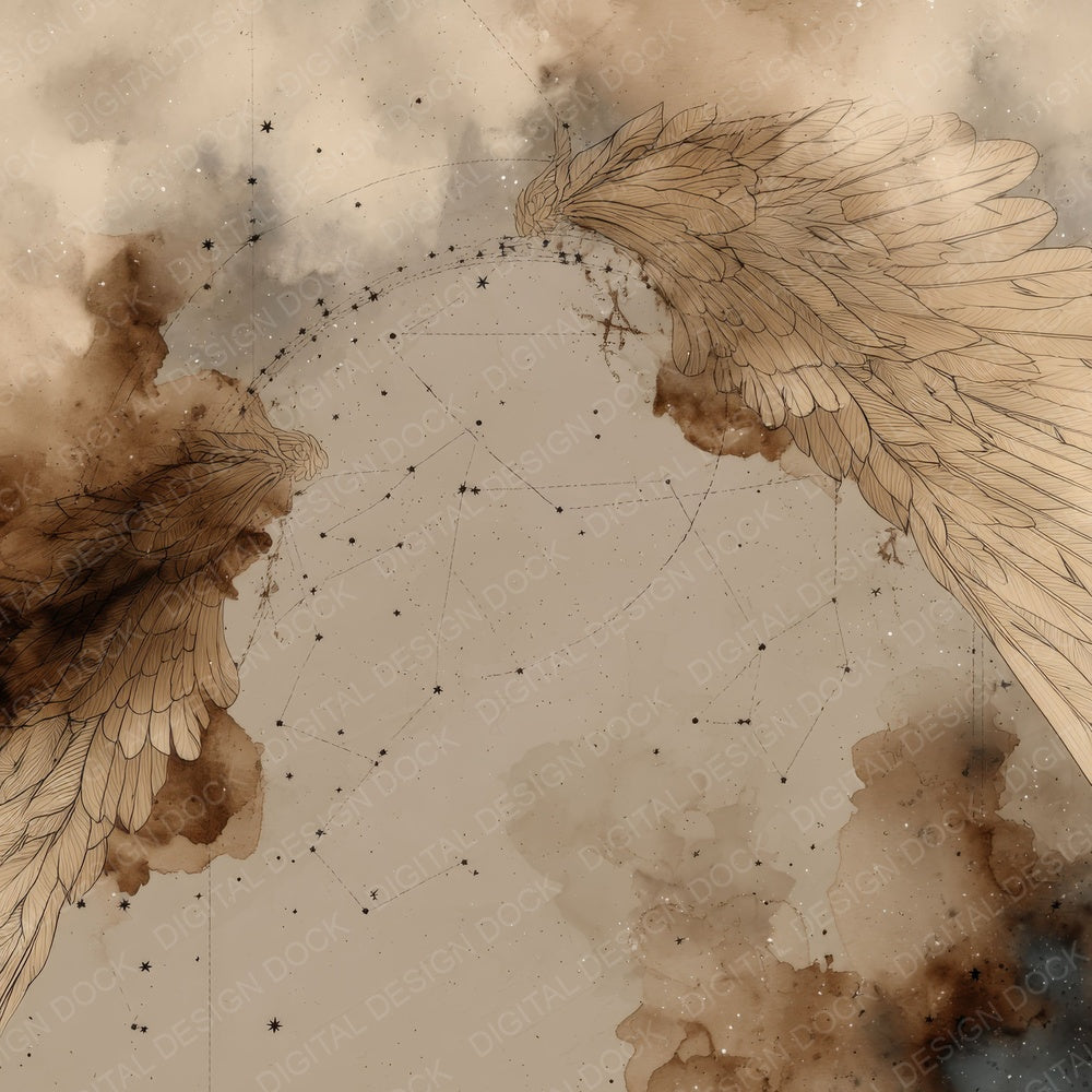 Starlit Wings Nebula Fade Digital Paper Pack (DDD003843)