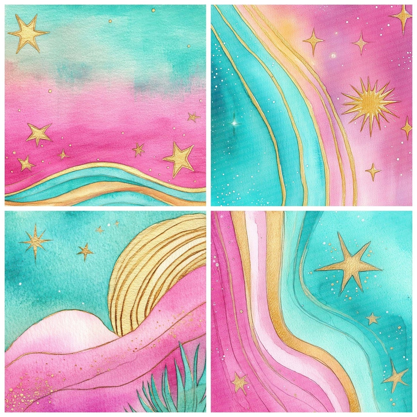 Startrail Flow Pastel Digital Paper Pack (DDD003844)
