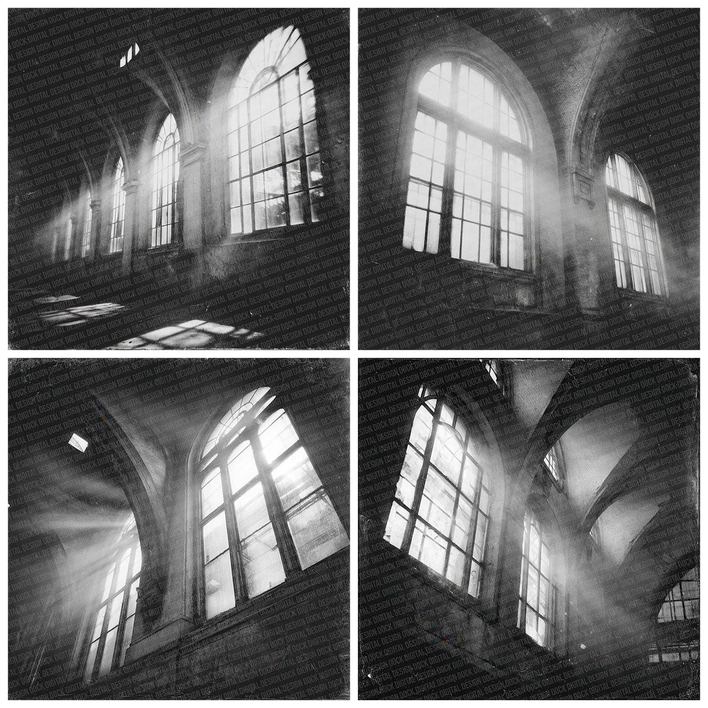Station Hall Damaged Photo Digital Paper Pack (DDD003847)