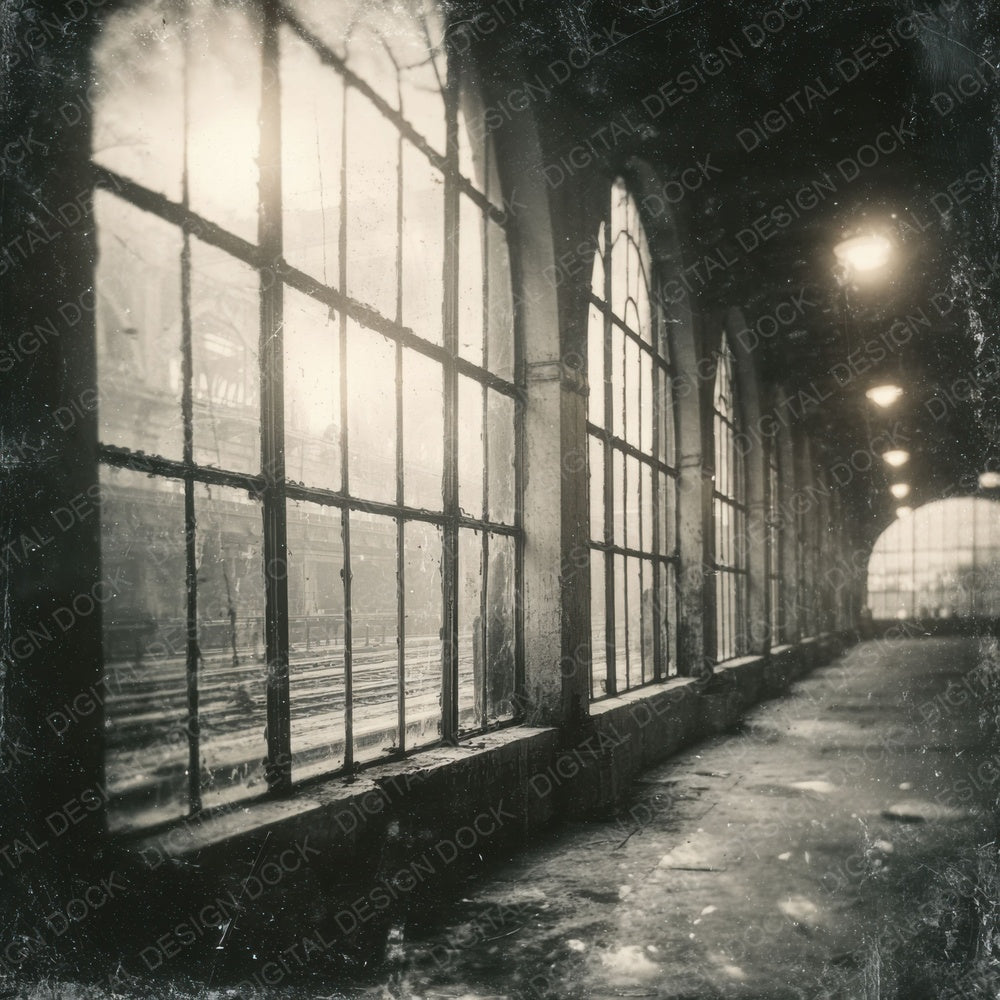 Station Hall Damaged Photo Digital Paper Pack (DDD003847)
