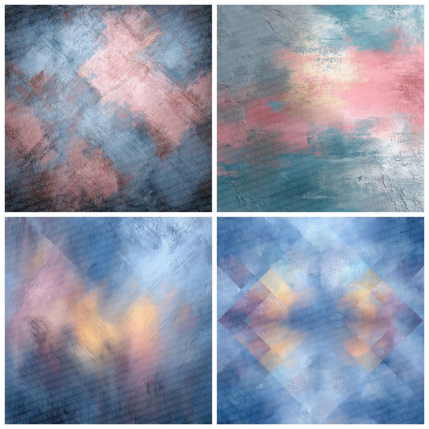 Steel Rose Soft Digital Paper Pack (DDD003855)