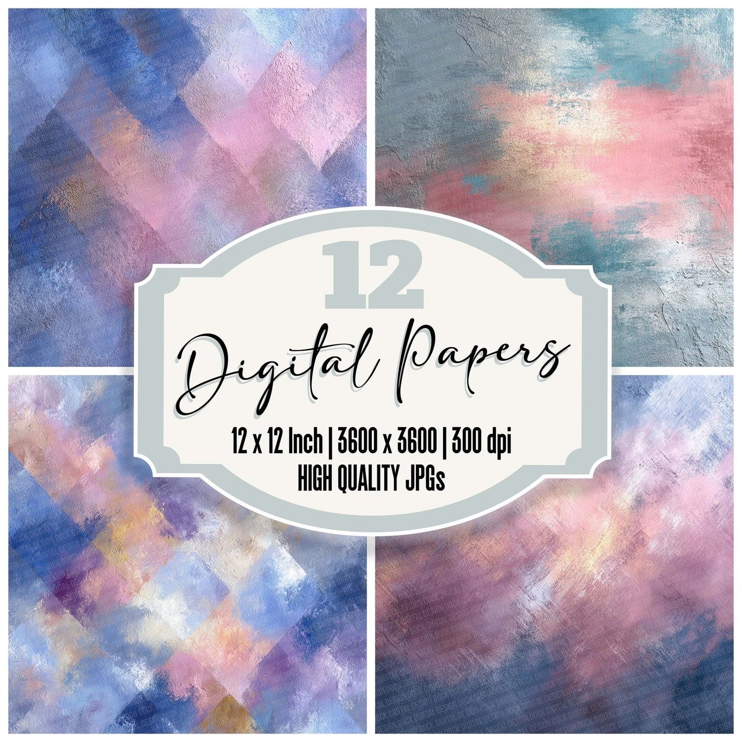 Steel Rose Soft Digital Paper Pack (DDD003855)