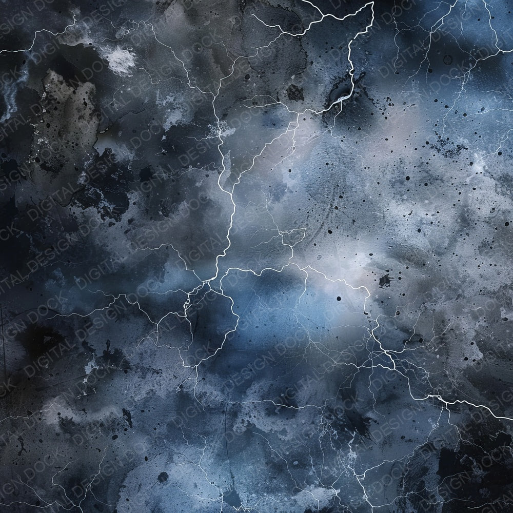Stormy Night Sky Lightening Digital Paper Pack (DDD003874)