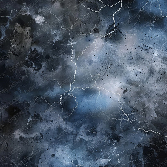 Stormy Night Sky Lightening Digital Paper Pack (DDD003874)