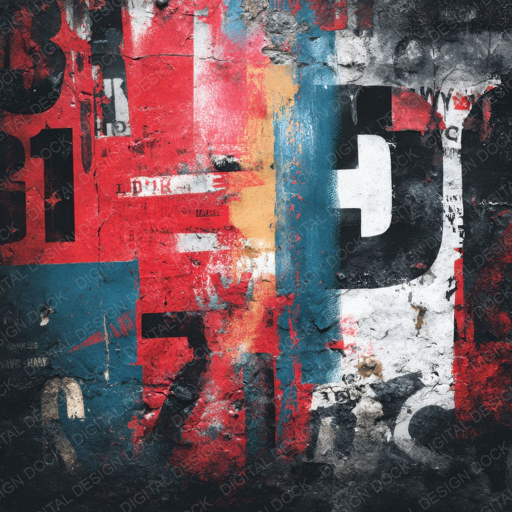 Street Art Urban Fade Digital Paper Pack (DDD003879)
