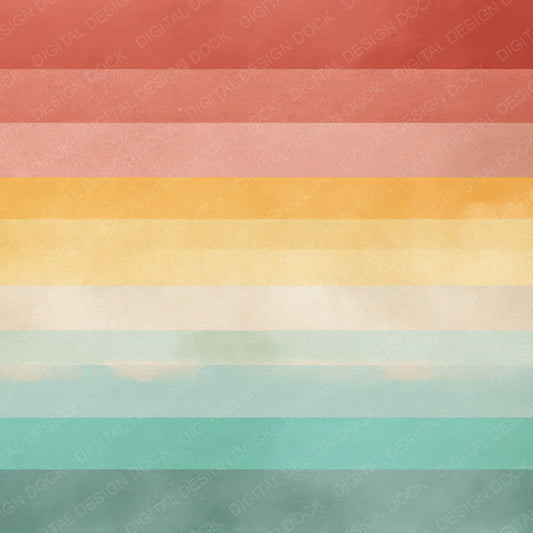 Sun Faded Rainbow Digital Paper Pack (DDD008624)