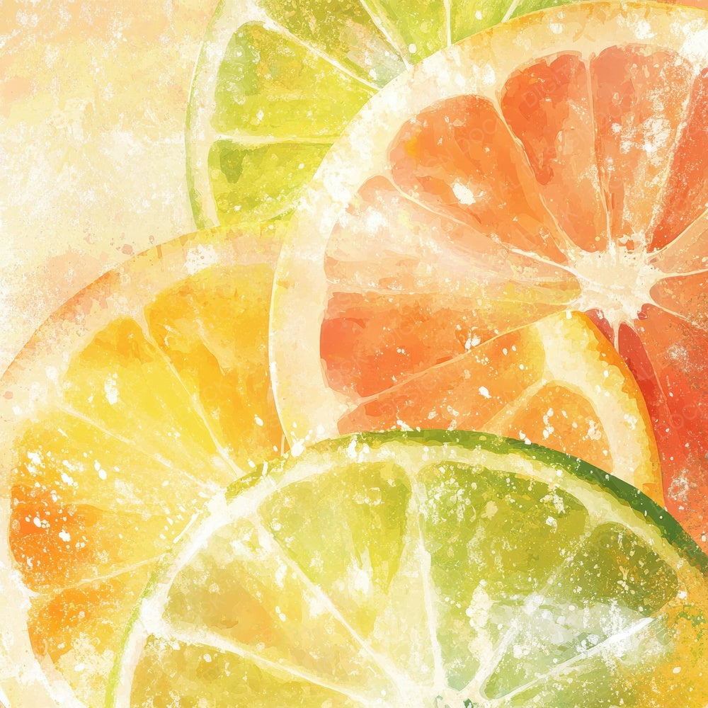 Sun Kissed Citrus Background Digital Paper Pack (DDD003892)