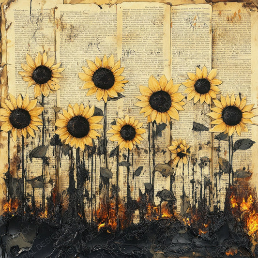 Sunflower Book Wax Digital Paper Pack (DDD003897)
