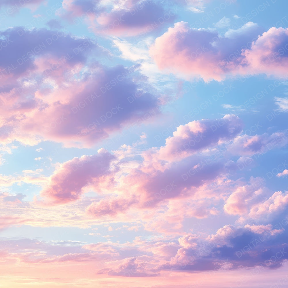 Sunset Cloud Gradient Digital Paper Pack (DDD003907)
