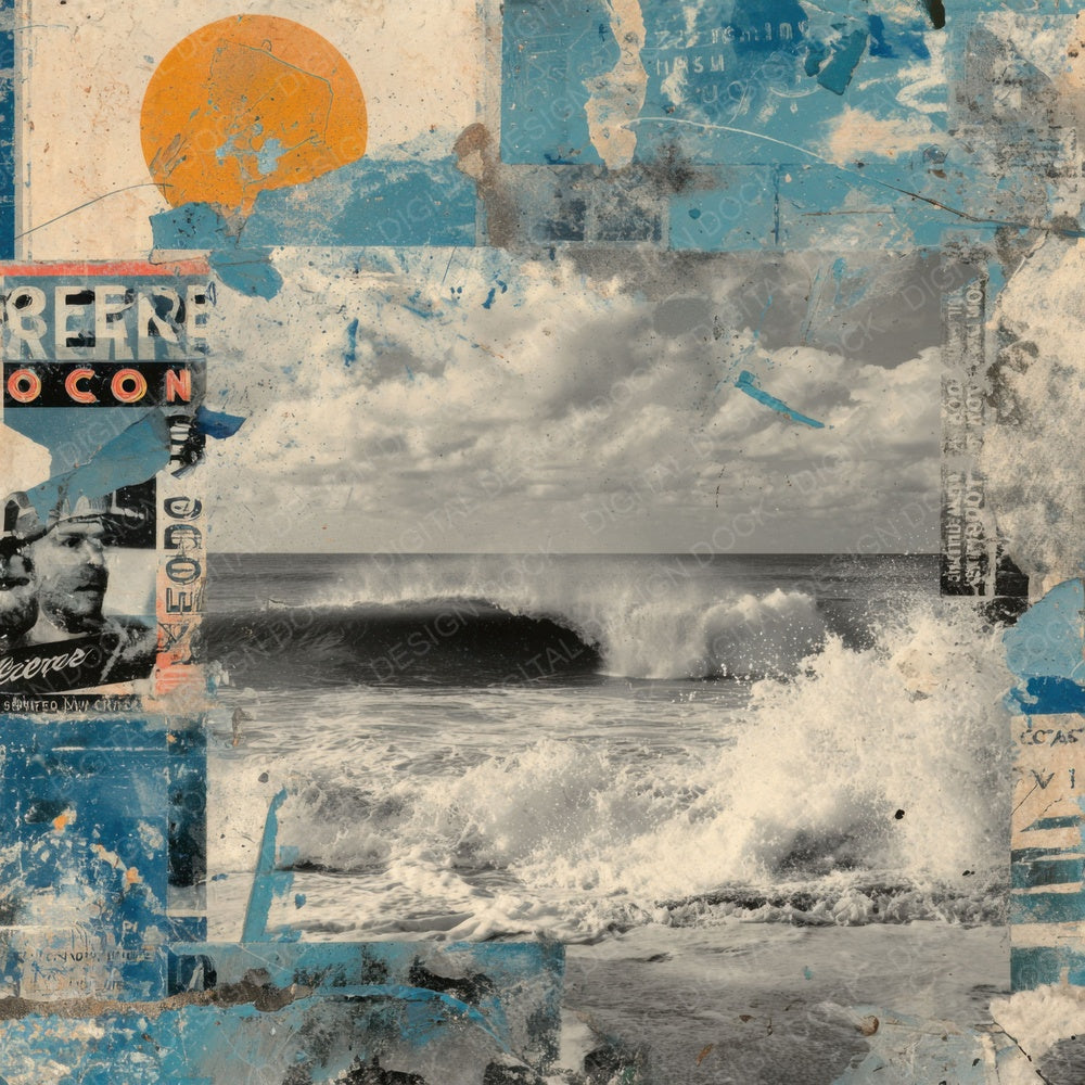 Surf Retro Rip Digital Paper Pack (DDD003913)