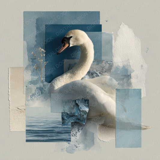 Swan Lake Moodboard Digital Paper Pack (DDD003921)